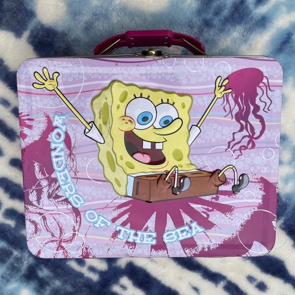 2011 SpongeBob Squarepants & Patrick Collectable Wonder Of The Sea Tin Lunch Box - Picture 3 of 11